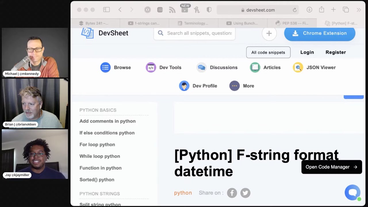 Episode #241 F-Yes We Want Some F-String Tricks! - [Python Bytes Podcast]